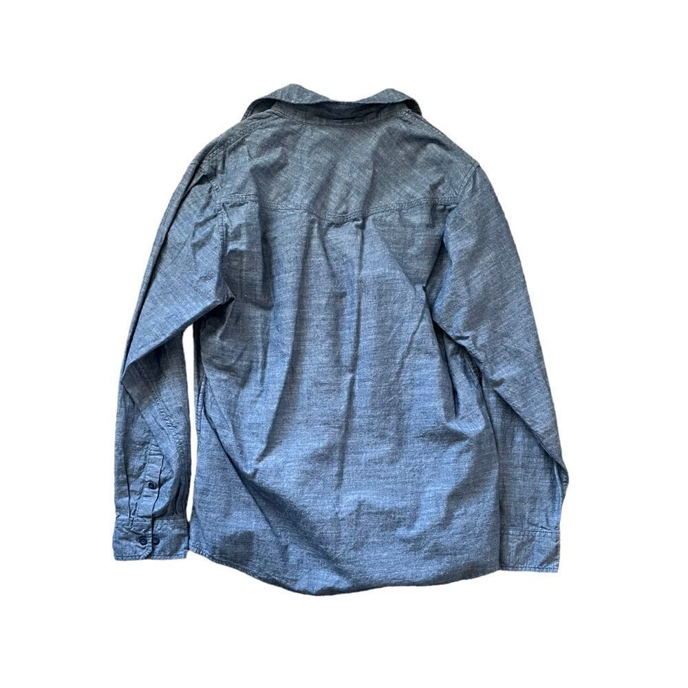 BURNSIDE Button Down Shirt Blue Size Large - Picture 2 of 4